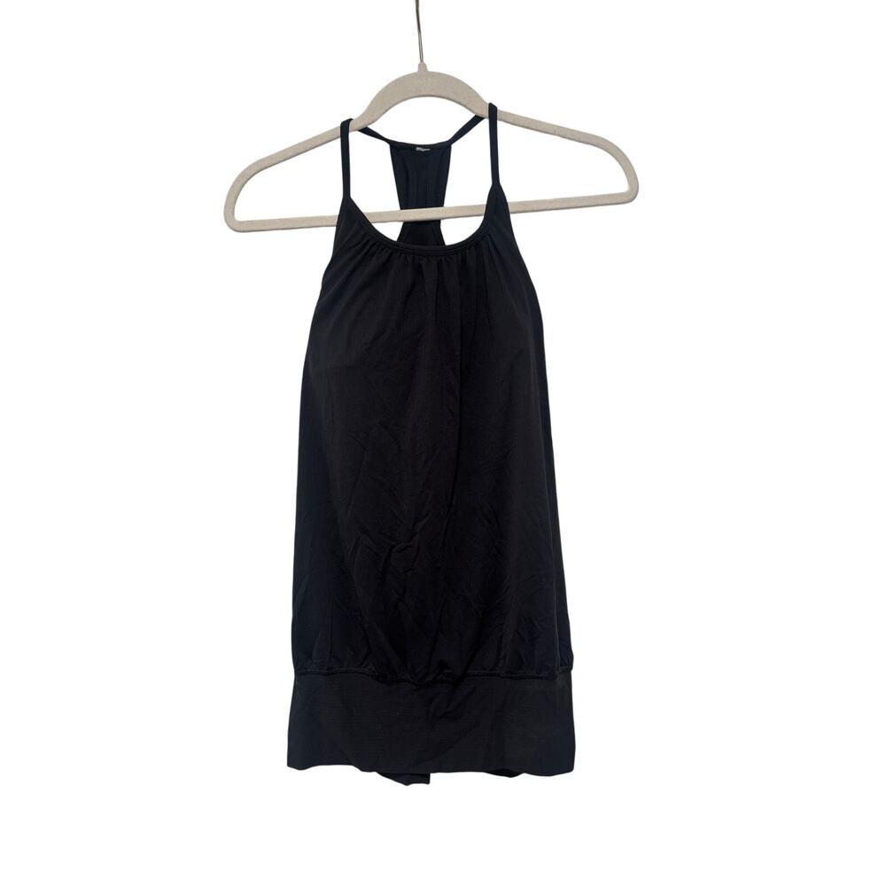 Lululemon Black Racerback Tank Top Size 6 - Picture 3 of 6
